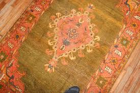 green antique turkish oushak rug no