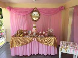 princess pink gold birthday party