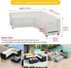 Outdoor Sectional Cover Waterproof L