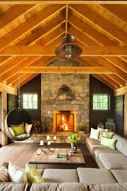 14 Homely Cabin Living Room Ideas For A