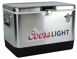 Koolatron 54 Qt Stainless Steel Coors Light Ice Chest Cooler For Sale Online Ebay
