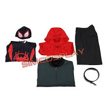 A bit long, but features some. Spider Man Into The Spider Verse Cosplay Costumes Miles Morales Suit Top Level