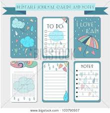 Printable Notes Journal Cards With Autmun Illustrations