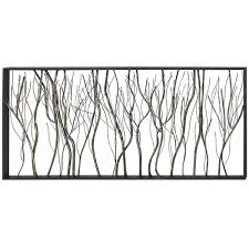 Silver Wall Decor With Black Frame
