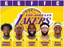 starting lineup the los angeles lakers
