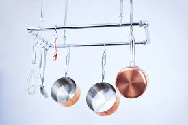 Chrome Hanging Pot And Pan Rack By