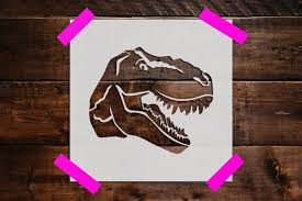 T Rex Dinosaur Stencil Reusable T Rex