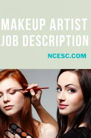 makeup artist job description what is