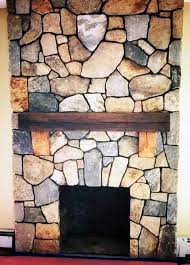 Fireplace With Thin Stone Veneer