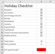 Checklist In Excel Easy Excel Tutorial