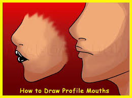 how to draw profile faceouths