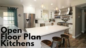 popular kitchen designs: open floor