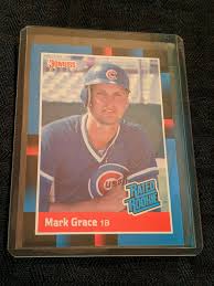 Recently added card # oldest newest highest srp highest price lowest price biggest discount highest percent off print run least in stock most in stock ending soonest. 1987 88 Mark Grace 40 Donruss Rated Rookie Mint Basebal