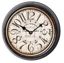 retro style iron metal wall clock