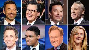 The tsl power 50 report tracks streaming talk shows through its website, channels, apps and. Stephen Colbert Jimmy Kimmel Viewed As Most Liberal Late Night Hosts Poll Finds The Hollywood Reporter