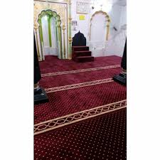 velvet red arabian masjid carpet size