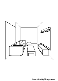 room perspective drawing how to draw