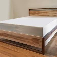 Modern Maple Walnut Platform Bed With Storage Bed With Drawers Underbed Drawers Queen Bed King Bed Headboard With Storage