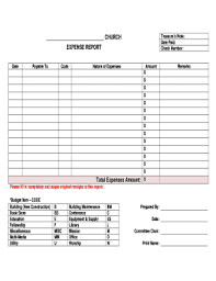 printable expense report template forms