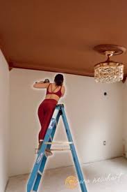 diy ceiling trim install crown