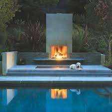 Adslot 1 Modern Outdoor Fireplace