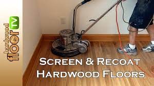 screen hardwood floors buff recoat