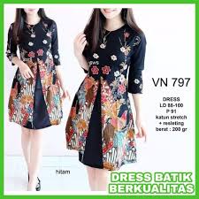 Sale price $66.30 $ 66.30 $ 78.00 original price $78.00 (15% off). Dress Batik Modern Wanita Terbaru Dress Batik Flare Zia Di Lapak Key Shop Bukalapak