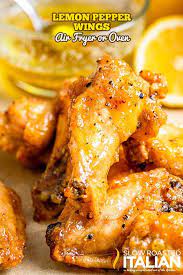 lemon pepper wings air fryer or oven
