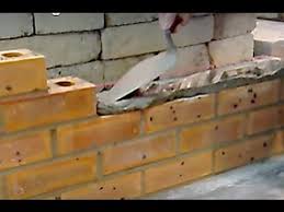 bed joint bricklaying mortar spreading
