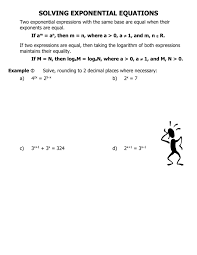 Solving Exponential Equations