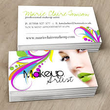 edgy makeup artist business card template