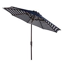 Striped Outdoor Umbrella Navy White