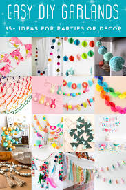 diy garlands for parties or decor are