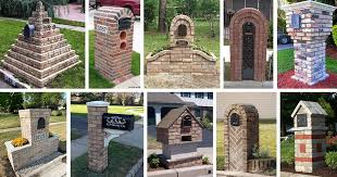 25 Unique Brick Mailbox Designs And