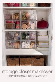 Storage Closet Makeover For Seasonal