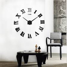 Diy 3d Wall Clock Roman Numerals