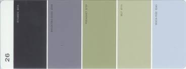Martha Stewart Paint 5 Color Palette Card 26