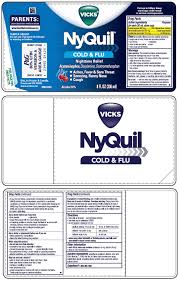 Vicks Nyquil Cold And Flu Nighttime Relief Liquid The
