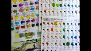 Holbein Watercolor Sample Sheets Review