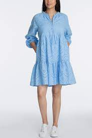 Tiered Puff Sleeve Eyelet Dress by Adyson Parker - Rent Clothes with Le Tote