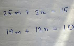 Two Linear Equation In Two Variables