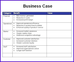 New Product Business Case Template