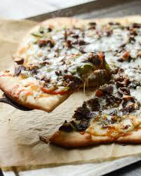 philly cheese steak pizza with