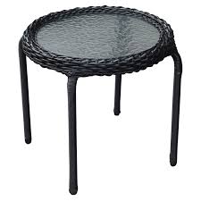 Outdoor Wicker End Table On 59