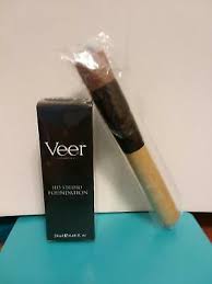 New Veer Cosmetics Hd Studio Liquid Foundation Vegan 5 Shades To Choose W Brush Ebay
