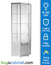 650mm aluminium corner glass storage