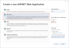 asp net web forms application