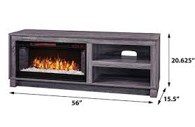 bushwick electric fireplace tv stand in