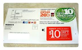 kohls coupon in the mail 10 off any