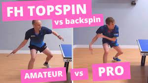 forehand topspin vs backspin